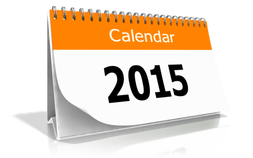 Calendrier 2015 : les dates à retenir